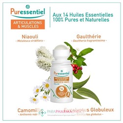 Puressentiel Articulations & Muscles Roller aux 14 Huiles Essentielles 75 ml