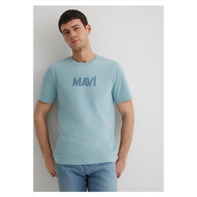 Mavi Logo Baskılı Tişört Slim Fit / Dar Kesim 066846-70838