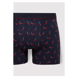 Mavi Biber Baskılı Lacivert Boxer 091943-29722