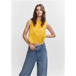 Blusa calados bordados