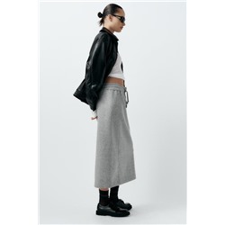 FEW ITEMS LEFT STRAIGHT FELT TEXTURE SKIRT