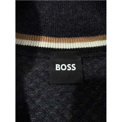 Мужской свитер с высоким горлом с замком  БОС*С