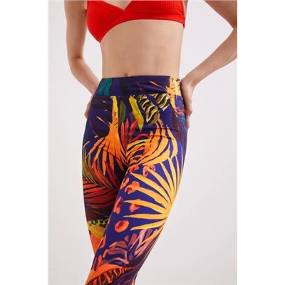 Leggings estampado tropical