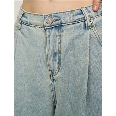 Голубые джинсы-баррель