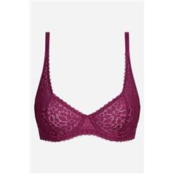 Sujetador con aro de encaje floral