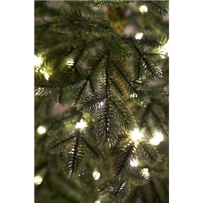 Ель искусственная литая с лампочками Тикко 1,25 м