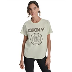 DKNY Sport Women's Medallion Logo Crewneck T-Shirt