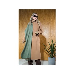 Палантин Pashmina женский Lanotti/темно-зеленый