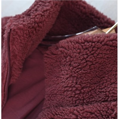 Женская зимняя, плотная, теплая, флисовая куртка-свитер