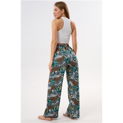 Брюки палаццо домашние широкие