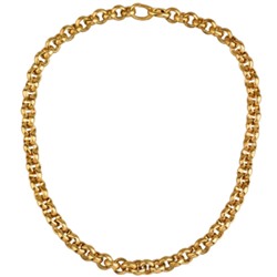 Колье (звено 9мм; покрытие античное золото) 45см, Есть комплект