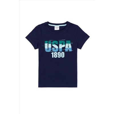 Çocuk Lacivert Bisiklet Yaka Tişört