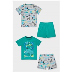 Multipack 2er - Shorty-Pyjama - Bio-Baumwolle