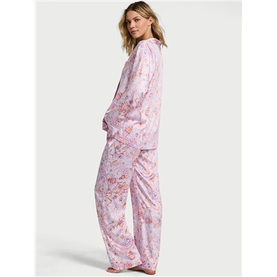 Victoria's Secret Glazed Satin Long Pajama Set