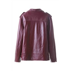 Chaqueta de piel Burdeos