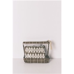 Pack 3 neceseres estampado verde