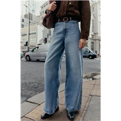 JEANS Z1975 WIDE LEG TIRO ALTO FULL LENGTH CINTURÓN