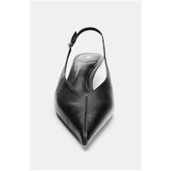 KITTEN-HEEL SLINGBACK SHOES