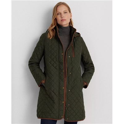 Lauren Ralph Lauren Women's Hooded Quilted Coat