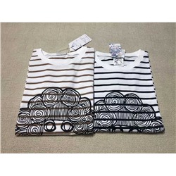 Футболка в полоску SC с короткими рукавами