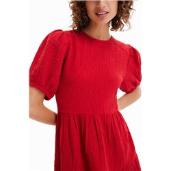 Vestido corto textura