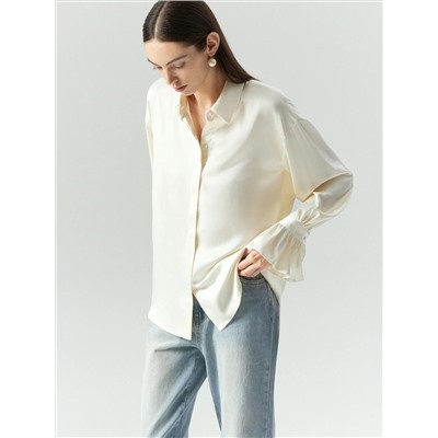 Рубашка с акцентными рукавами, B3193/bibl