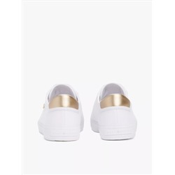 Metallic Heel Canvas Sneaker Women