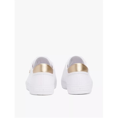 Metallic Heel Canvas Sneaker Women