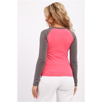 Лонгслив женский с длинным рукавом реглан