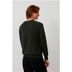 Jersey de lana y cachemir Caqui