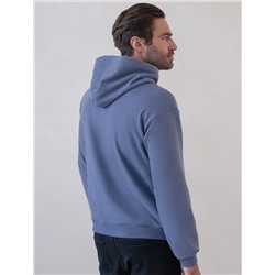 Худи из эластичного футера трехнитки с эффектом меланж