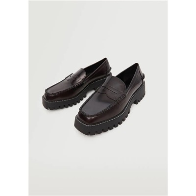 Mocasín suela track -  Mujer | MANGO OUTLET Melilla