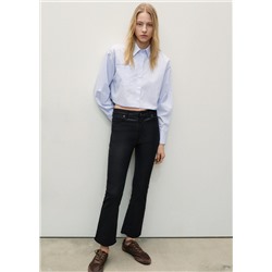 Jeans Sienna flare crop encerados