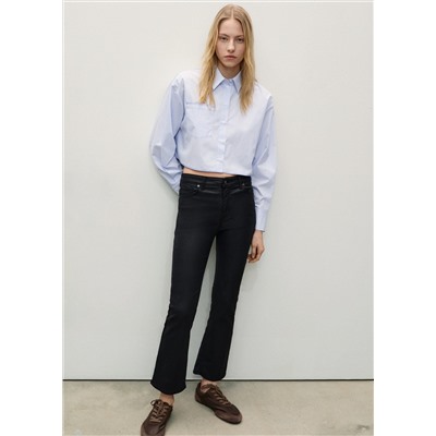 Jeans Sienna flare crop encerados