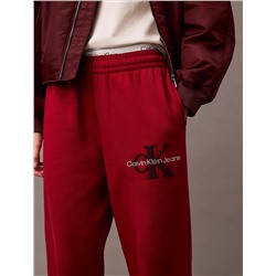 Chenille Monogram Logo Fleece Joggers