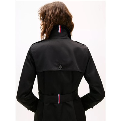 Double-Breasted Belted Trench Coat