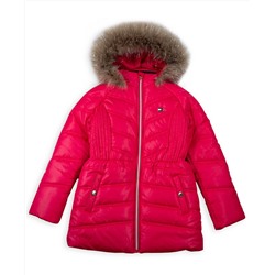 Tommy Hilfiger Big Girls Puffer Jacket With Faux Fur Hood