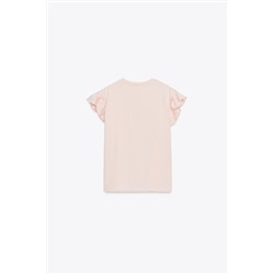 T-SHIRT WITH RAISED ROSES