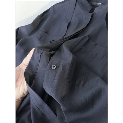 Лёгкая воздушная женская блузка из смесового тенселя  ЗАР*А