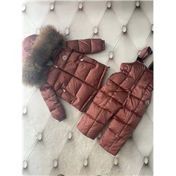 Детский зимний комплект  Moncle*r   Полукомбинезон + куртка