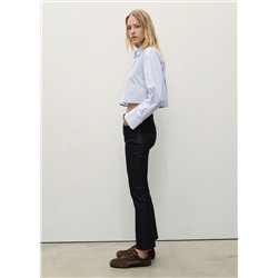 Jeans Sienna flare crop encerados