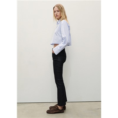 Jeans Sienna flare crop encerados