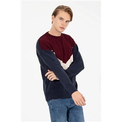 Erkek Lacivert Bisiklet Yaka Triko Kazak