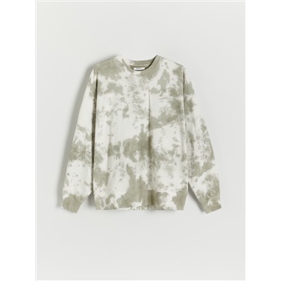 Sweatshirt in Batik-Optik