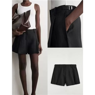 Женские шорты из смесового льна  КО*С