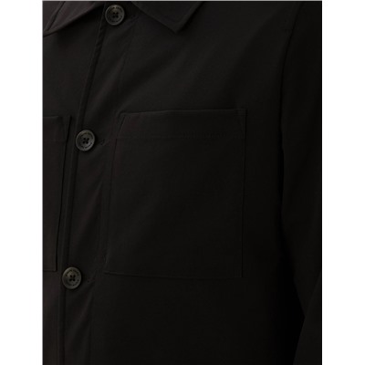 Siyah Regular Fit Gömlek Ceket