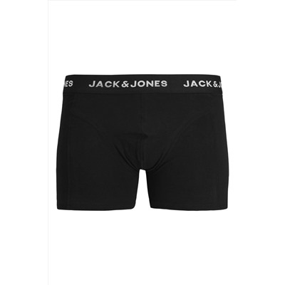 Jack & Jones Erkek Logolu 5'li Düz Renk Boxer Paketi - Black