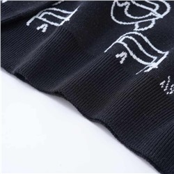 Мужской вязаный шерстяной пуловер с принтом Kar*l Lagerfel*d