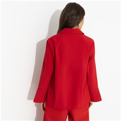 Блуза с имитацией застёжки, Амбассадор стиля (red)