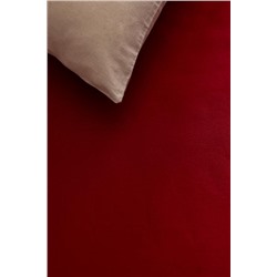 Manon King Size Plus %100 Pamuk Ranforce Lastiksiz Çarşaf - Kırmızı